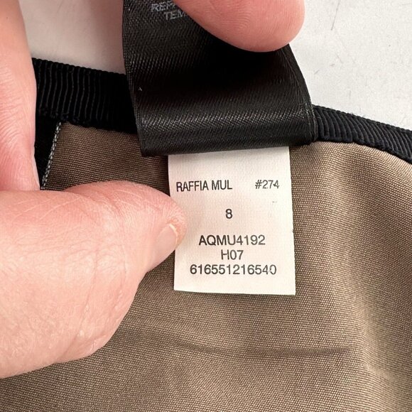 Axcess By Liz Claiborne Brown Black Pleated A-Line Skirt 8 Boho Ombre Pleated - Picture 4 of 12